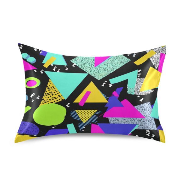 Iauyy 20x26in Silk-Smooth Satin Pillowcase, Gentle on Hair and Skin, Luxuriously Soft Pillowcase with Envelope Closure, Wrinkle Fade Triangle
