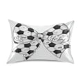 thumbnail image 1 of Iauyy 20x30in Silk-Smooth Satin Pillowcase, Gentle on Hair and Skin, Luxuriously Soft Pillowcase with Envelope Closure, Wrinkle Fade Black and White Basketball, 1 of 9
