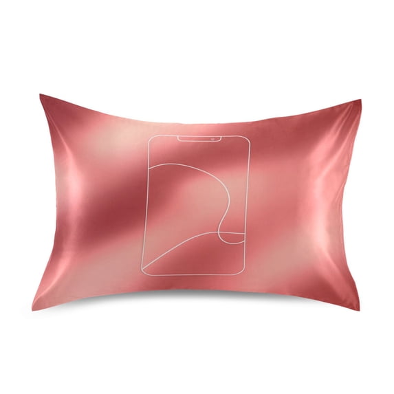 Iauyy 20x30in Silk-Smooth Satin Pillowcase, Gentle on Hair and Skin, Luxuriously Soft Pillowcase with Envelope Closure, Wrinkle Fade Line
