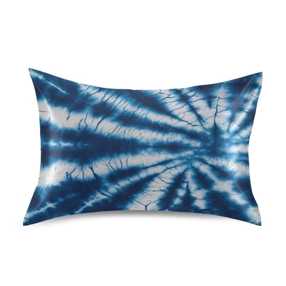 Iauyy 20x30in Silk-Smooth Satin Pillowcase, Gentle on Hair and Skin, Luxuriously Soft Pillowcase with Envelope Closure, Wrinkle Fade Tie-dye Details