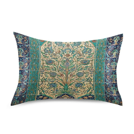 Iauyy 20x40in Silk-Smooth Satin Pillowcase, Gentle on Hair and Skin, Luxuriously Soft Pillowcase with Envelope Closure, Wrinkle Fade Brick Inlay Craftsmanship