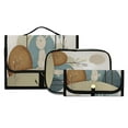 thumbnail image 1 of Iauyy 3 Piece Large Portable Hanging Toiletry Bags for Travel,Foldable Makeup Organizer with Multiple Compartments for Men&Women，Simple Sketch Of A Rabbit, 1 of 9