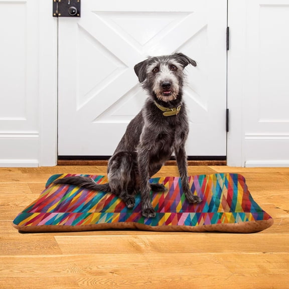 Iauyy 36x24in Washable Dog Bed Mats, 4cm Thick Comfort Pet Bed with Non-Slip Bottom for Crates, Indoors & Outdoors - Puppy Essentials,Full Of Vitality