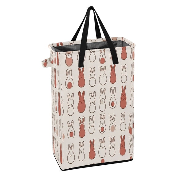 Iauyy 48L Collapsible Laundry Basket with Handles, Laundry Hamper for Closet bedroom or bathroom, Cute