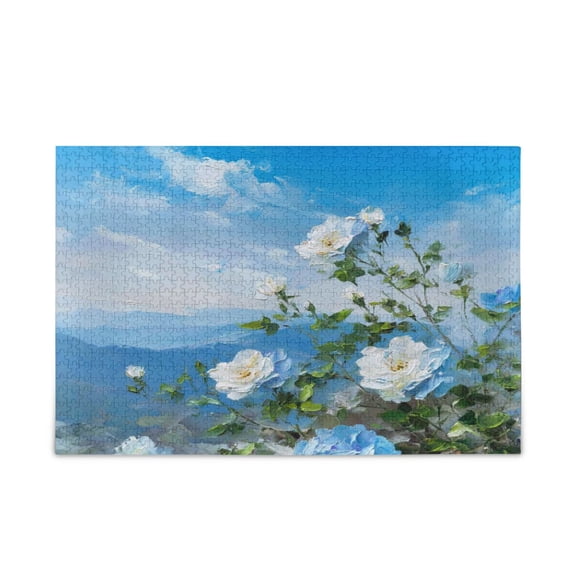 Iauyy 500 Piece Adults Jigsaw Puzzles, The Summit Wooden & Paper Composite Puzzles Includes Storage Bag & Guide