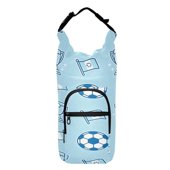 Iauyy Adjustable Strap Water Bottle Carrier Holder Pouch Bag for Outdoor Hiking Sports, Summer Sports Games 1, 20-40oz