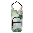 thumbnail image 1 of Iauyy Adjustable Strap Water Bottle Carrier Holder Pouch Bag for Outdoor Hiking Sports, White Camellia, 20-40oz, 1 of 7