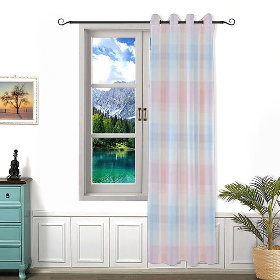 Iauyy Blackout Curtains for Living Room, 80% Blackout Grommet Top Window Drapes for Bedroom Kitchen,Dreamlike Style,(Pack of 1)