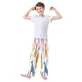 thumbnail image 1 of Iauyy Boys Pajama Pants for Boys-Cotton-Like Modal PJ Bottoms for Kids-Relaxed Fit-Soft Sleep Pants in Sizes 6Y-14Y (S-XL),African Animals, 1 of 8