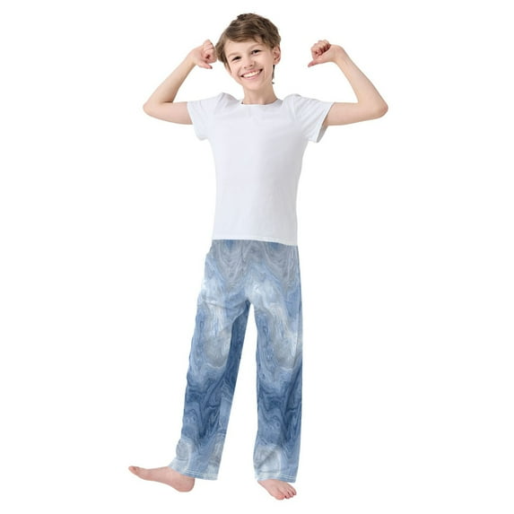 Iauyy Boys Pajama Pants for Boys-Cotton-Like Modal PJ Bottoms for Kids-Relaxed Fit-Soft Sleep Pants in Sizes 6Y-14Y (S-XL),Create An Elegant Backdrop
