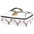 thumbnail image 1 of Iauyy Casserole Carrier for Hot Food Insulated Casserole Travel Carry Bag with Lid Food Warmer Bag for Party/Picnic,Antler Watercolor-a, 1 of 7