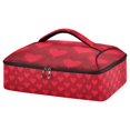 thumbnail image 1 of Iauyy Casserole Carrier for Hot Food Insulated Casserole Travel Carry Bag with Lid Food Warmer Bag for Party/Picnic,Heart-shaped Pattern, 1 of 7