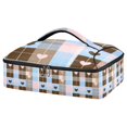 thumbnail image 1 of Iauyy Casserole Carrier for Hot Food Insulated Casserole Travel Carry Bag with Lid Food Warmer Bag for Party/Picnic,Match with Brown Stripes, 1 of 7
