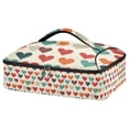 thumbnail image 1 of Iauyy Casserole Carrier for Hot Food Insulated Casserole Travel Carry Bag with Lid Food Warmer Bag for Party/Picnic,Retro Valentine's Day, 1 of 7