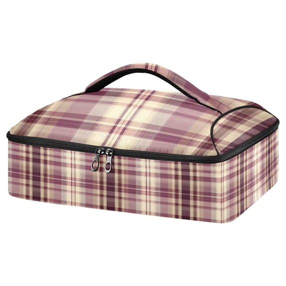 Iauyy Casserole Carrier for Hot Food Insulated Casserole Travel Carry Bag with Lid Food Warmer Bag for Party/Picnic,Seamless Connection Design