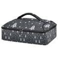 thumbnail image 1 of Iauyy Casserole Carrier for Hot Food Insulated Casserole Travel Carry Bag with Lid Food Warmer Bag for Party/Picnic,White Spaceship, 1 of 7