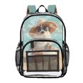 thumbnail image 1 of Iauyy Clear Backpack Heavy Duty PVC Transparent Backpack for College Workplace, 3d Animation Patterns, 1 of 8