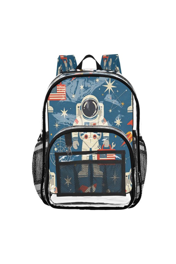 Clear Backpack Heavy Duty PVC Transparent Backpack for College Workplace, Astro Tool