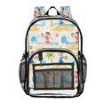 thumbnail image 1 of Iauyy Clear Backpack Heavy Duty PVC Transparent Backpack for College Workplace, Beige Volleyball, 1 of 8