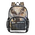 thumbnail image 1 of Iauyy Clear Backpack Heavy Duty PVC Transparent Backpack for College Workplace, Bird Soar, 1 of 8