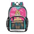 thumbnail image 1 of Iauyy Clear Backpack Heavy Duty PVC Transparent Backpack for College Workplace, Blonde Woman, 1 of 8