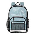 thumbnail image 1 of Iauyy Clear Backpack Heavy Duty PVC Transparent Backpack for College Workplace, Butterfly Pattern, 1 of 8