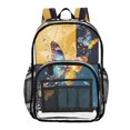 thumbnail image 1 of Iauyy Clear Backpack Heavy Duty PVC Transparent Backpack for College Workplace, Gem Butterfly, 1 of 8