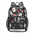 thumbnail image 1 of Iauyy Clear Backpack Heavy Duty PVC Transparent Backpack for College Workplace, Mechanical Device Elements, 1 of 8