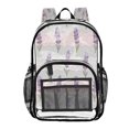 thumbnail image 1 of Iauyy Clear Backpack Heavy Duty PVC Transparent Backpack for College Workplace, Purple Reed Grass, 1 of 8