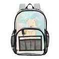 thumbnail image 1 of Iauyy Clear Backpack Heavy Duty PVC Transparent Backpack for College Workplace, Teddy Bear, 1 of 8
