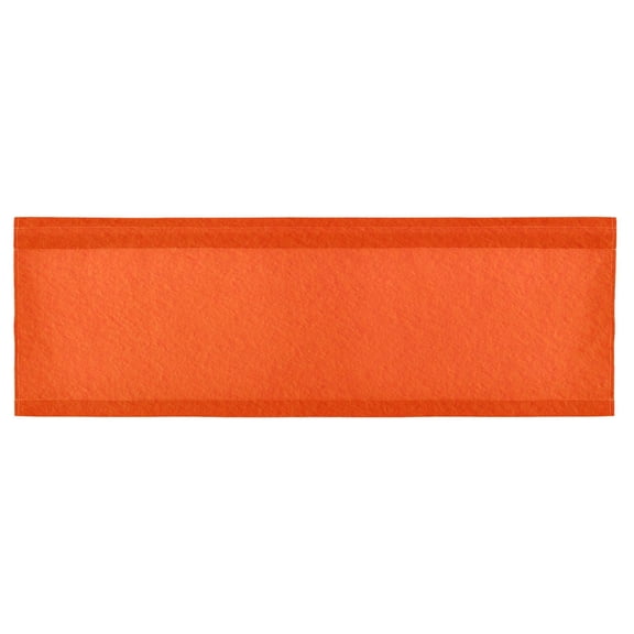 Iauyy Curtain Valance， 54x18 in， Orange Background Design- 40–60% Shading for Kitchen and Bathroom Windows