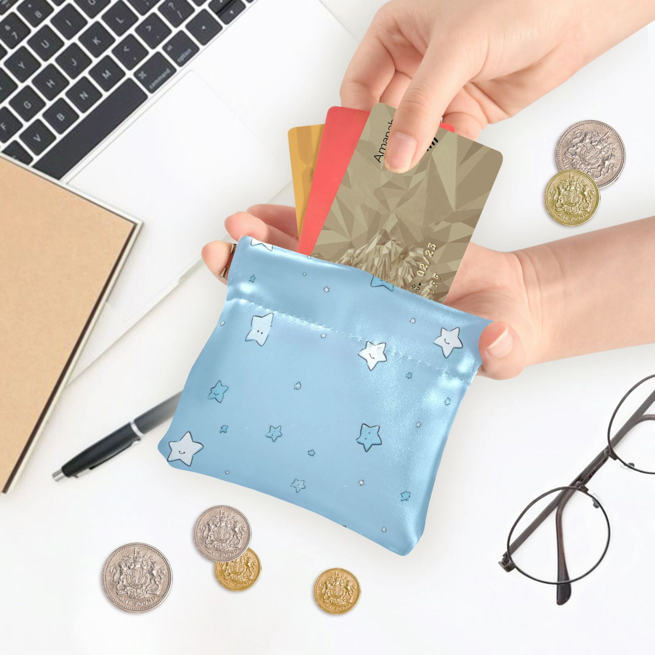 The Wallet Store Personalized Gift Set | Vegan Leather Wallet, Pen, Keychain & Cardholder With Name | Gift For Men - View #8