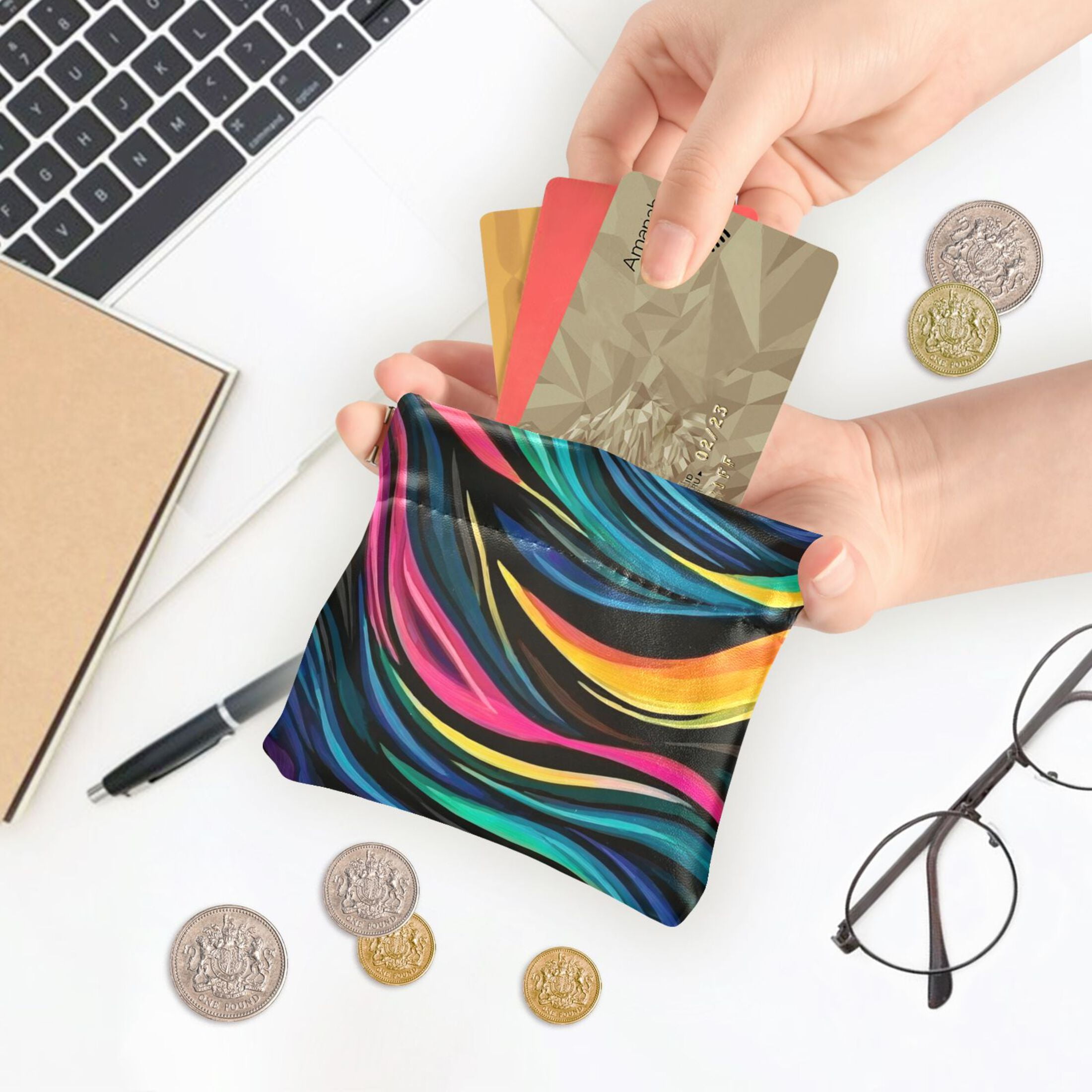 Iauyy Cute Wallet -Ejector Clip Design Inner Suede Material for Other ...