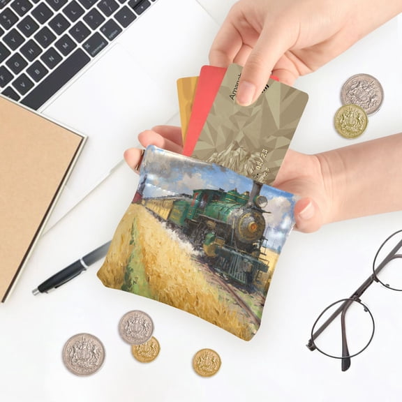 Iauyy Cute Wallet -Ejector Clip Design Inner Suede Material for Other Jewelry Women's Coin Purses&Pouches Wallets, Card Cases&Money Organizers ,Steam Locomotive