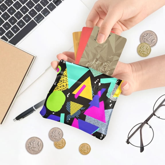 Iauyy Cute Wallet -Ejector Clip Design Inner Suede Material for Other Jewelry Women's Coin Purses&Pouches Wallets, Card Cases&Money Organizers ,Triangle