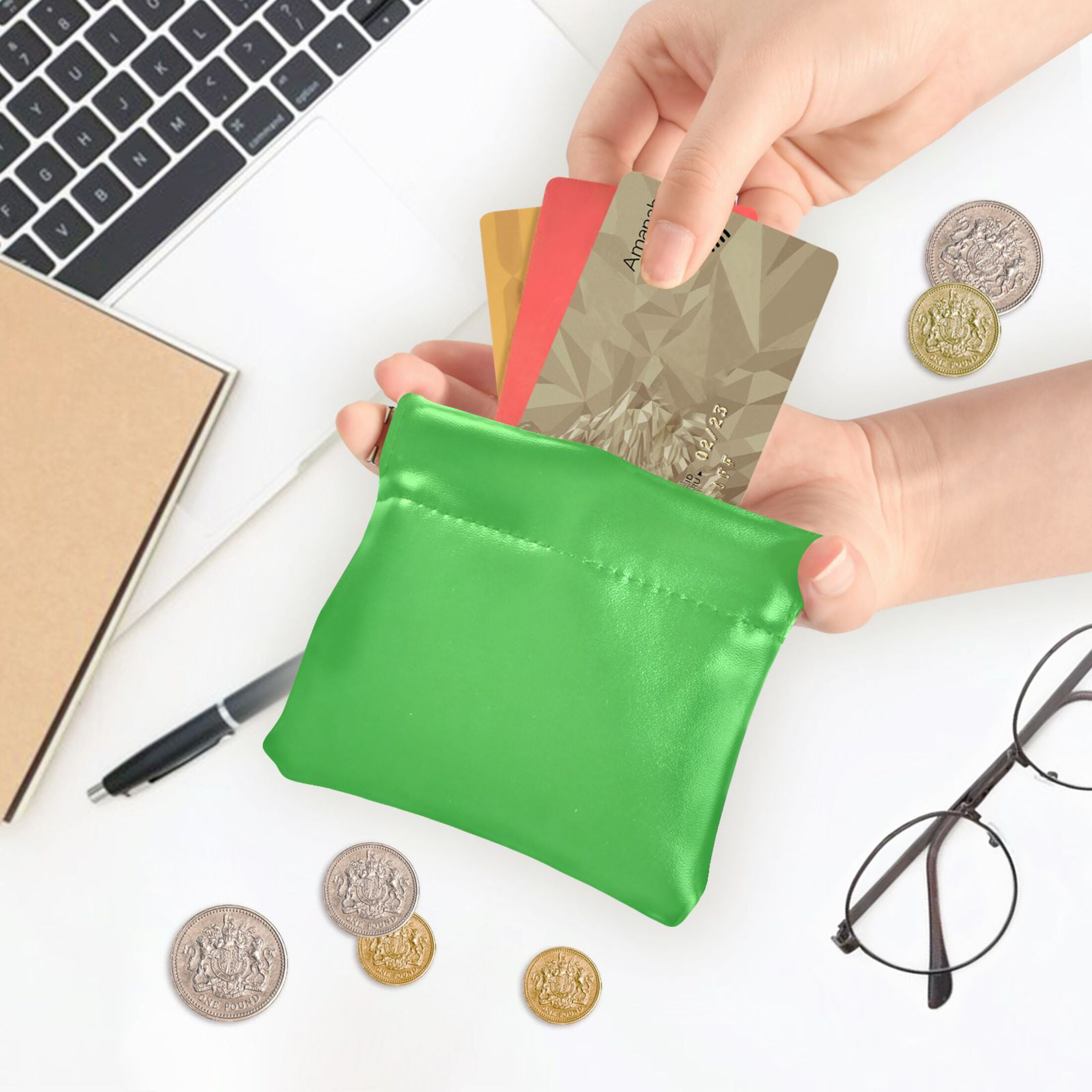 Iauyy Cute Wallet -Ejector Clip Design Inner Suede Material for Other ...