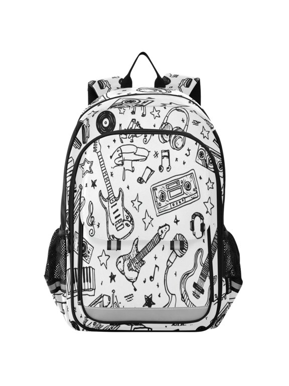 Durable Nylon Flip-Top Student Backpack with Reflective Strips – Multi-layer Design 17L School Bag for Aged 6-12 ,2d Cartoon Effect