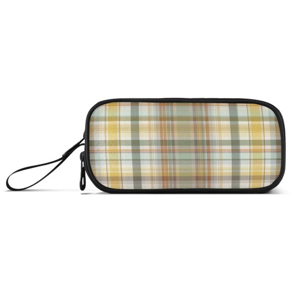 Iauyy Durable Pencil Bag with Three Compartments – Large Capacity Organizer for School Office Travel, Atmosphere Of Autumn Leaves