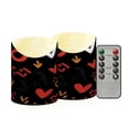 thumbnail image 1 of Iauyy Flameless Candles Battery Operated LED Pillar Candles with Remote and Timer, “love” Character Background Set of 2 （M), 1 of 8