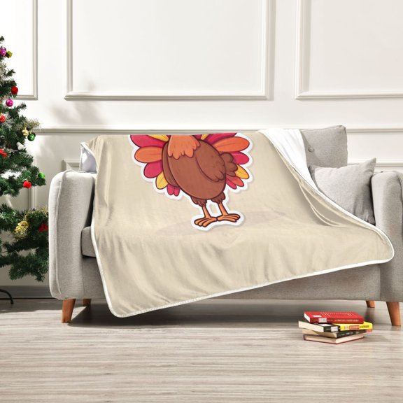 Iauyy Fluffy Feathers Blanket ,Arctic Wool Throw Blankets All Season Bed Blanket for Couch Sofa Decoration Christmas Gifts 60x80 in