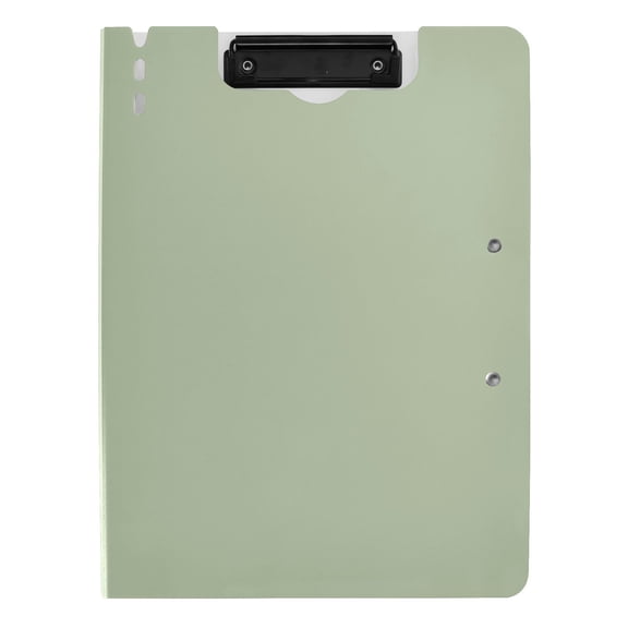 Iauyy Foldable Binder Clipboard, Waterproof & Scratch-Resistant, Dual Metal Clips, Holds 80 Sheets, 1 Pack,Army Green