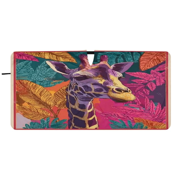 Iauyy Foldable Car Windshield Sunshade with Ring for Front/Rear- UV ...