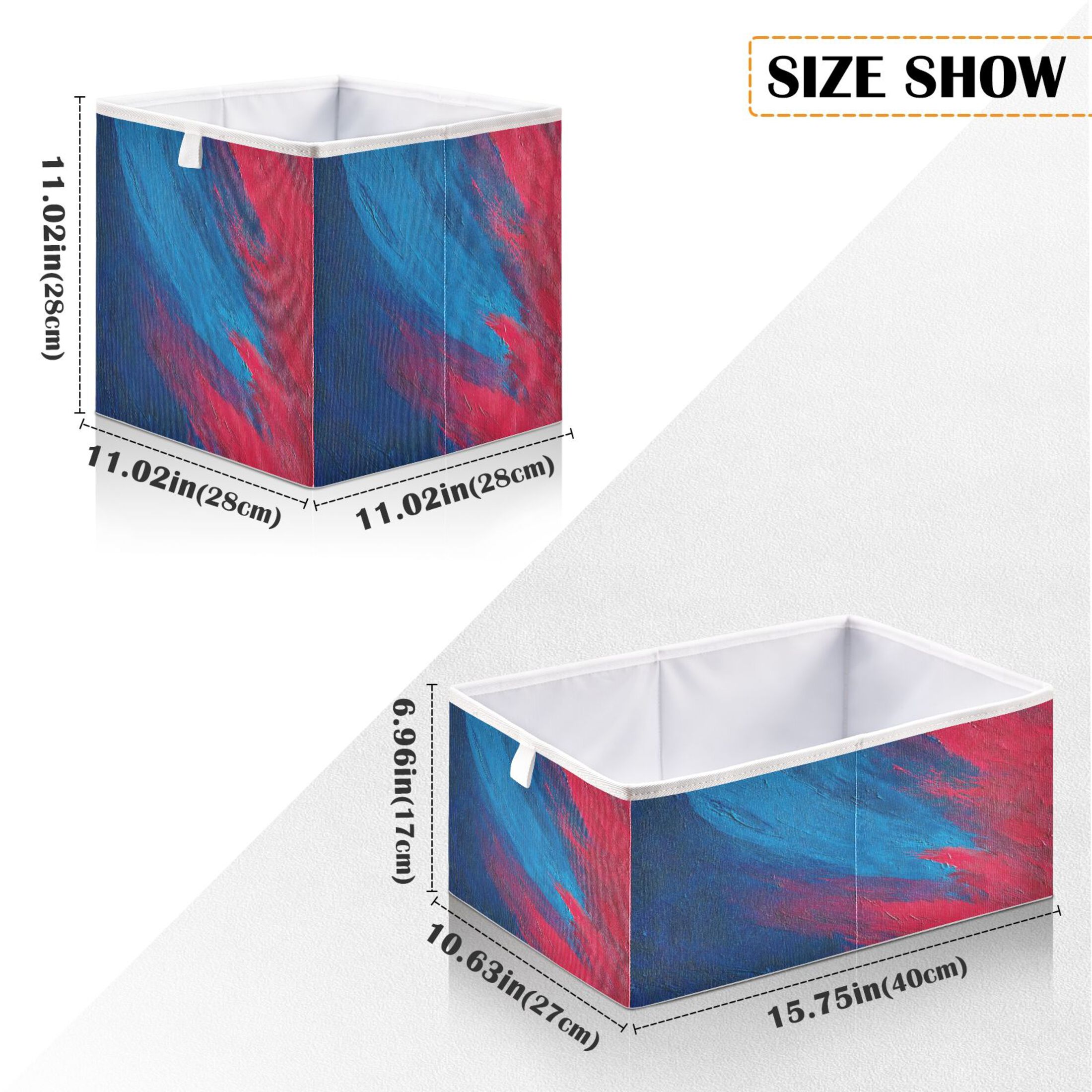 Iauyy Foldable Home Closet Storage Bins - Waterproof 300D Oxford Cube ...
