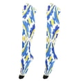 thumbnail image 1 of Iauyy Highly Elastic Women's Trouser Knee High Socks 93% Nylon Breathable and Durable Perfect for Outings, Parties, Home, The Best Gifts for Women Spanish Tiles, 1 of 7