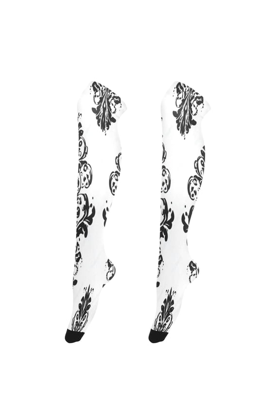 Highly Elastic Women's Trouser Knee High Socks 93% Nylon Breathable and Durable Perfect for Outings, Parties, Home, The Best Gifts for Women Traditional Tattoo Designs