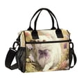 thumbnail image 1 of Iauyy Insulated Thermal Lunch Tote Bag for Women - S/M Sizes Portable Picnic Work Bag ,White Cat with Long Fur, 1 of 6