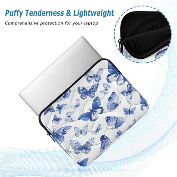 Iauyy(L)15.7 inch Laptop Sleeve,Shockproof Durable Computer Carrying laptop Bag,Slim Cover for 15.7-16 inch HP Dell Lenovo Asus Notebook,Characteristics Of Butterflies