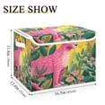 thumbnail image 1 of Iauyy Large Storage Box with Lid - Foldable Home Storage Bins for Clothes Toy Holiday Decor, Bright Leopard (42*32*30cm), 1 of 6