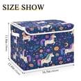 thumbnail image 1 of Iauyy Large Storage Box with Lid - Foldable Home Storage Bins for Clothes Toy Holiday Decor, Magical (42*32*30cm), 1 of 6