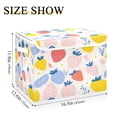 thumbnail image 1 of Iauyy Large Storage Box with Lid - Foldable Home Storage Bins for Clothes Toy Holiday Decor, Strawberry Pattern (42*32*30cm), 1 of 6